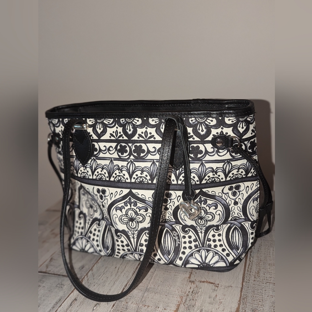 Brighton Casablanca Amara Morocan Coated Canvas Tote Bag - Picture 2 of 9